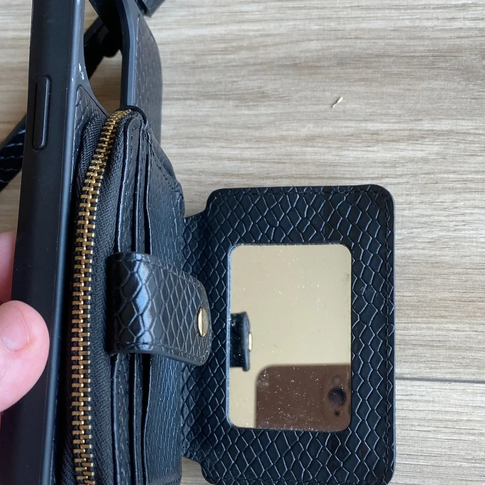 Bandolier Crossbody Phone Case with Gold Accents - Picture 3 of 8